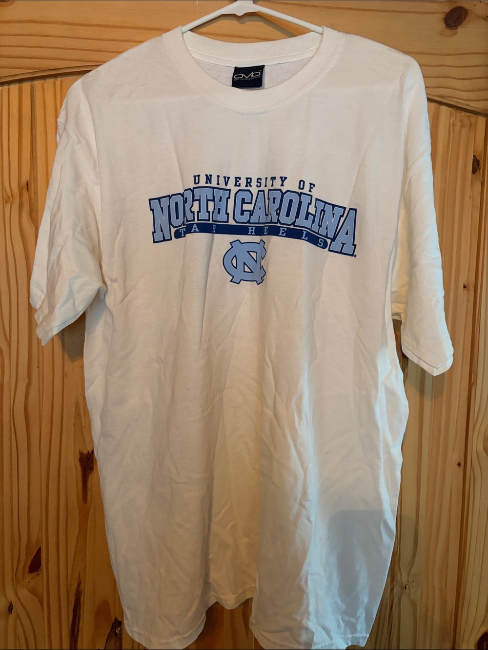 University of North Carolina Tar Heels White Graphic Mens T-Shirt size large
